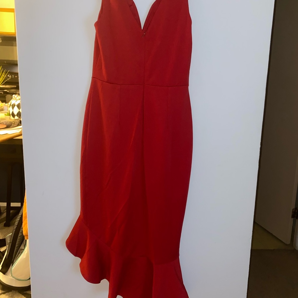 Wine colored tank dress